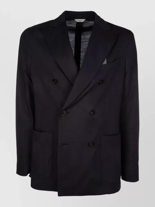 Boglioli - double breasted jacket notch lapel buttons pocket