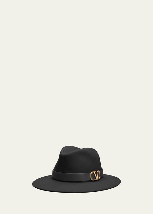 VLogo Leather & Brass Fedora