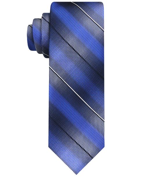 Men's Shaded Stripe Tie - Navy