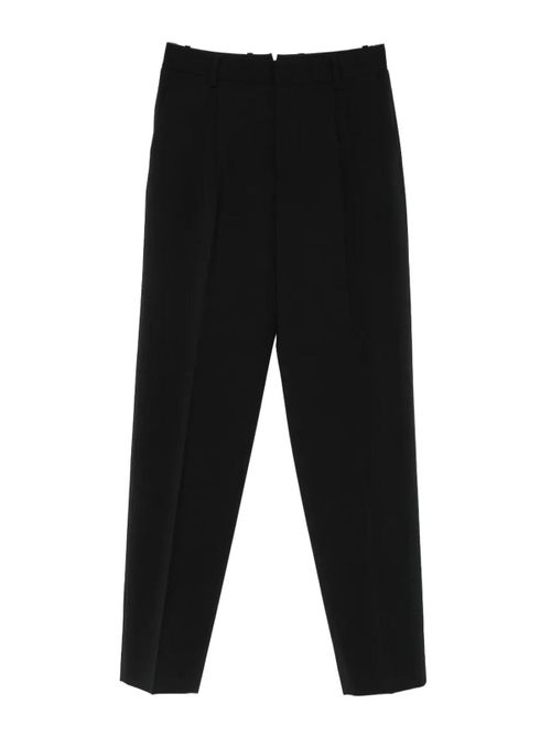 Beverly Pleated Wool Trousers