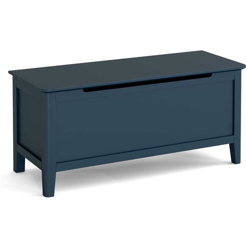 Stirling Blue Scandi Ottoman Blanket Box, Toy Storage Chest | Roseland