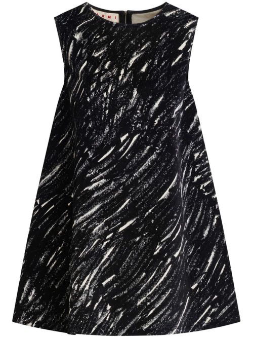 Abstract mini dress - CRN99 BLACK