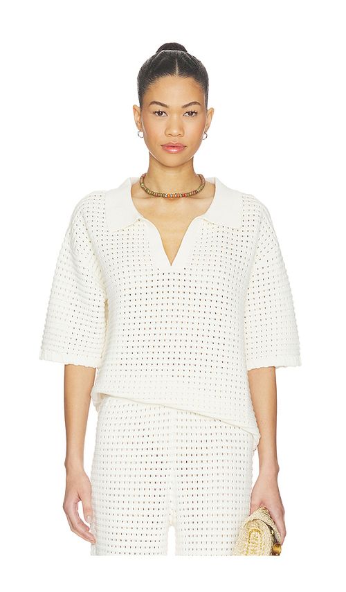 Sancia The Zarni Knit Shirt in White. XL. Also in S