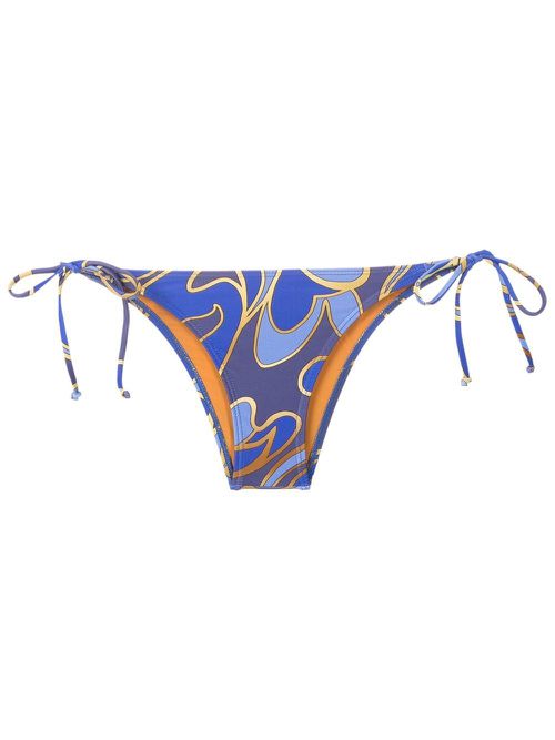 Graphic-print bikini - Blue