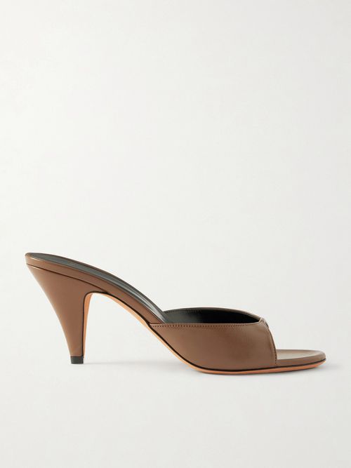 Haze Leather Mules