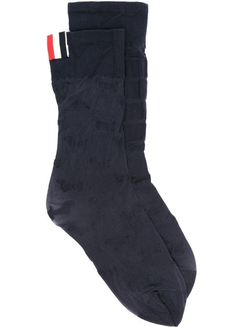 RWB-stripe socks - Blue