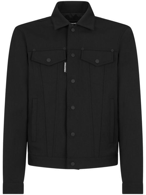 Button-up shirt jacket - Black