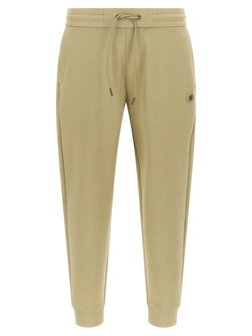 Cotton-Blend Joggers — Khaki