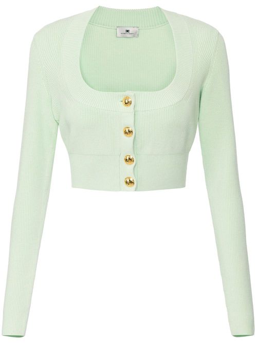 Cropped cardigan - Green