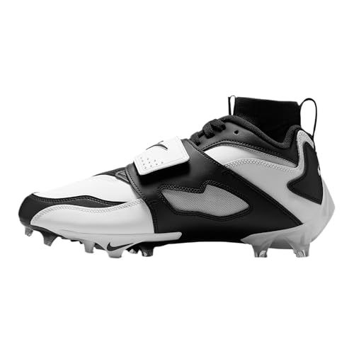 Nike Diamond Turf 93 TD Football Shoes (White/Black/Metallic Silver/Black)