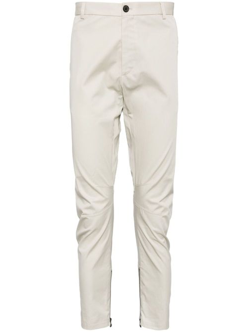Pleated straight-leg trousers - Grey