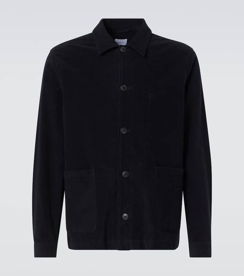 Cotton moleskin overshirt