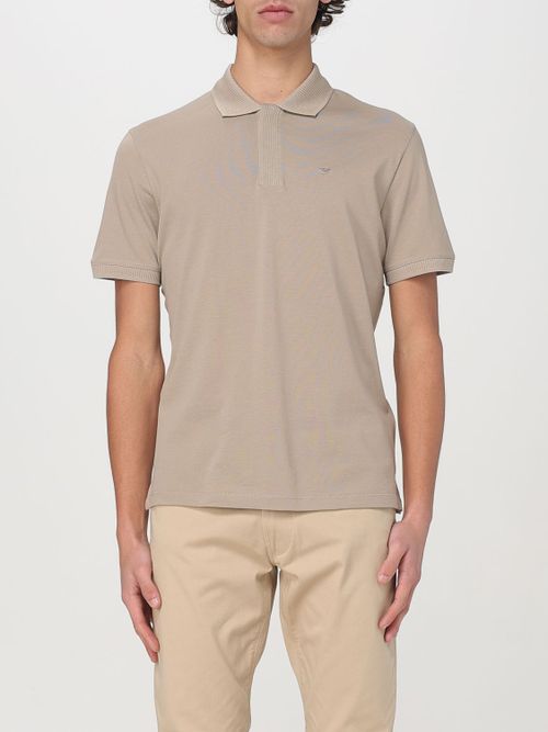 Polo Shirt Men color Beige