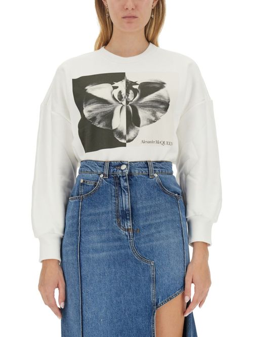 Multicolor Graphic Crew Neck Sweatshirt