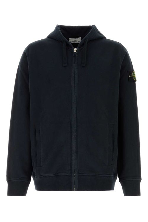 Logo-Patched Cotton Sweatshirt — Navy