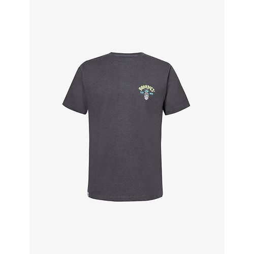 Mens Grey Multi Graphic-print Relaxed-fit Cotton-blend T-shirt XL