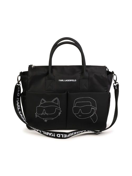Logo changing bag - Black