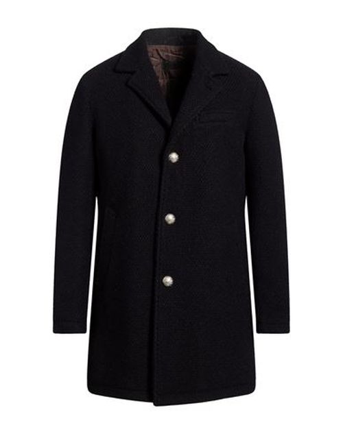 Man Coat Midnight blue Size M Wool, Polyamide, Acrylic, Polyester, Mohair wool
