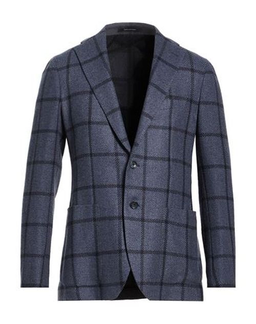 Man Blazer Slate blue Size 38 Virgin Wool, Polyamide