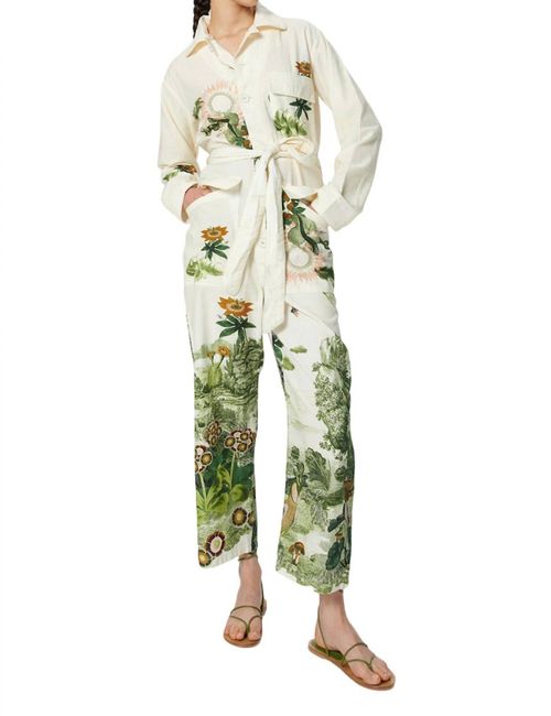 Sakura Jumpsuit In Eden Green
