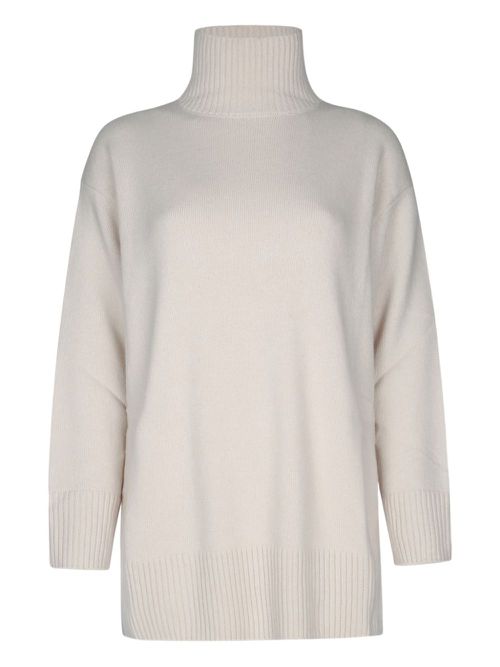 I BLUES turtleneck oversized jumper - White