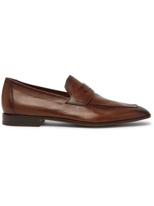 Lorenzo Leather Loafers - Men - Brown - UK 10.5