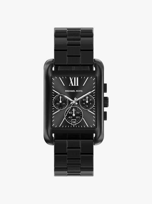 Oversized Monroe Black-Tone Watch in Black - One Size