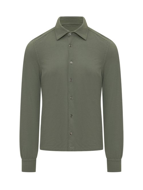 Green Regular Solid Shirt