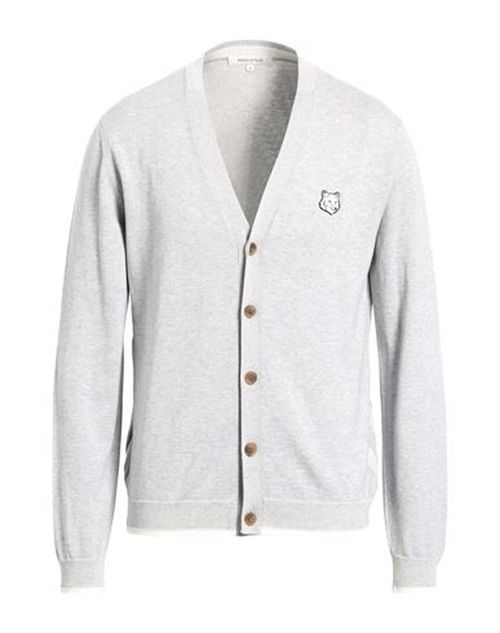 Maison Kitsuné Man Cardigan Light grey Size L Cotton