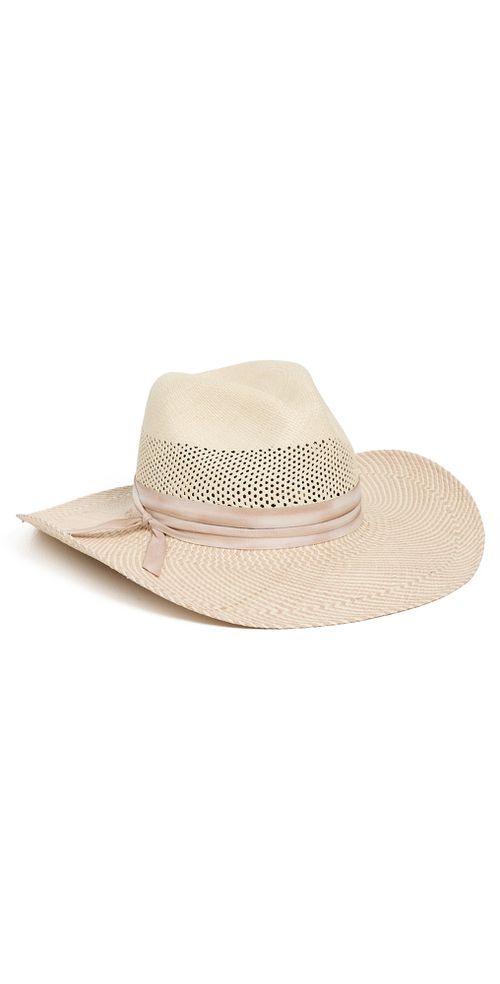 NEW FREYA women\'s mesquite straw hat in nat/blush Freya Straw Hats JULY SALE – Brooke Wright Designs main image 4