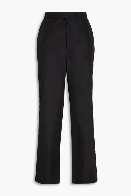 Taffeta wide-leg pants