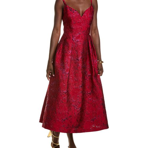 Monique Lhuillier Isabela Jacquard Long Dress