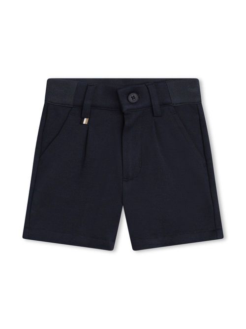 Pleated bermuda shorts - Blue
