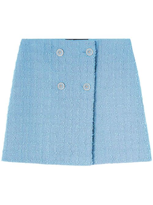 Tweed high-waist skirt - Pink
