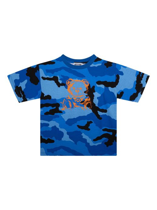 Moschino Teddy-Bear-print T-shirt - Blue