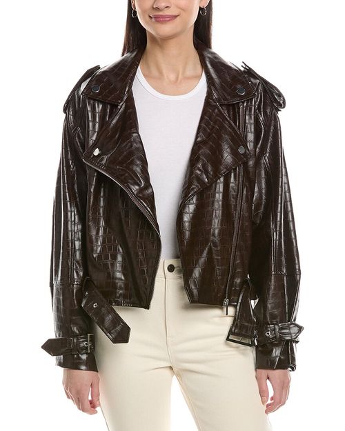 Cropped Moto Jacket