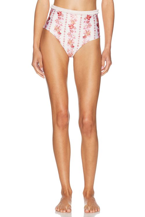 Agua by Agua Bendita Nopal Bikini Bottom in Cauca - Cream. L also in M