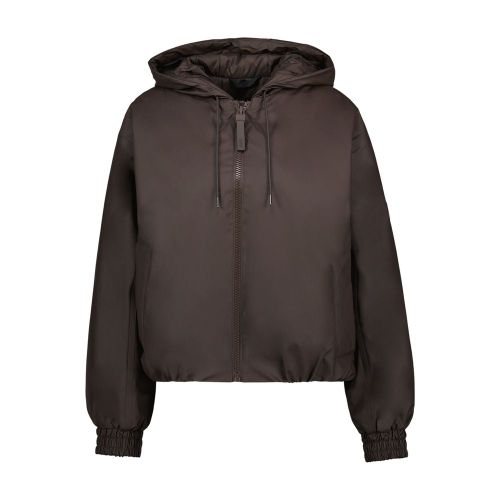 Insulated Bomber Down Jacket — Brown