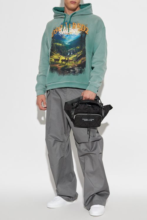 Sweatshirt With Print, Men's, Green