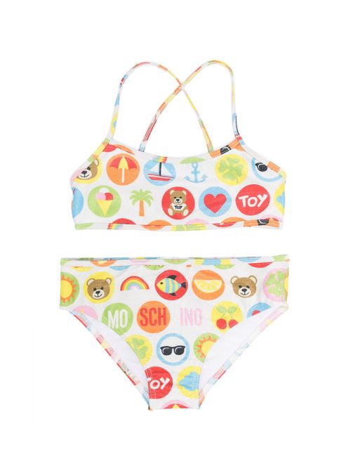 Toy-print logo bikini - Silver