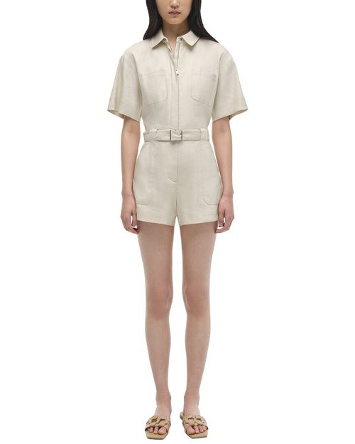 Aspen Linen-Blend Romper
