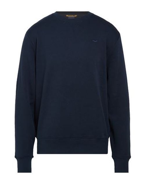 Man Sweatshirt Navy Size L Cotton