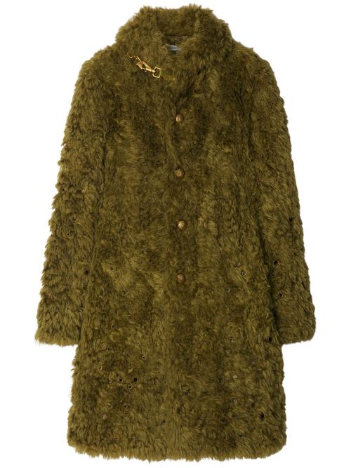 Faux-fur coat - Green