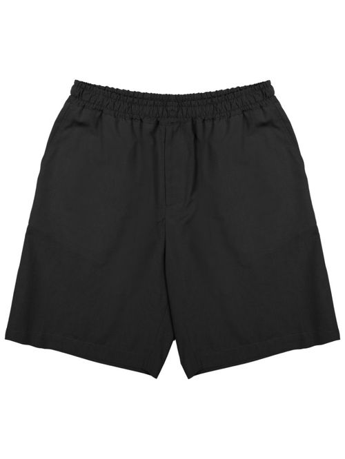 Black Solid Shorts