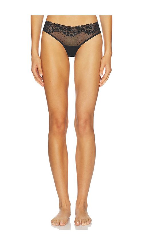 Commando Double Take Lace Thong in Black. - XS/S also in
