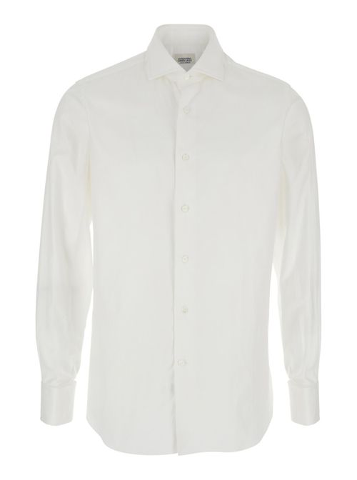 White Regular Solid Shirts