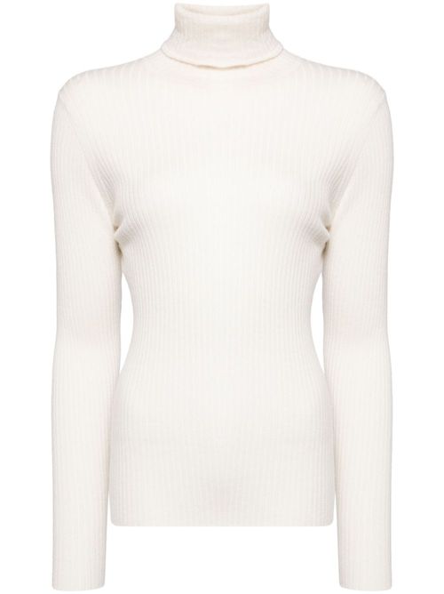 Roll-neck cashmere jumper - Neutrals