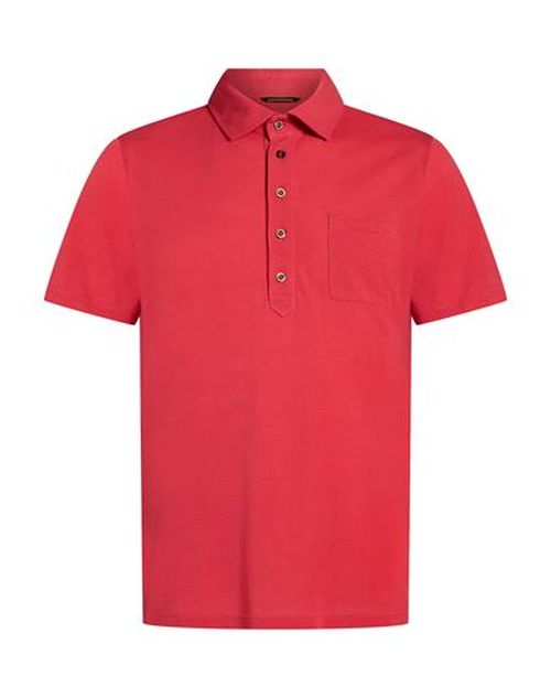 Man Polo shirt Coral Size 38 Cotton