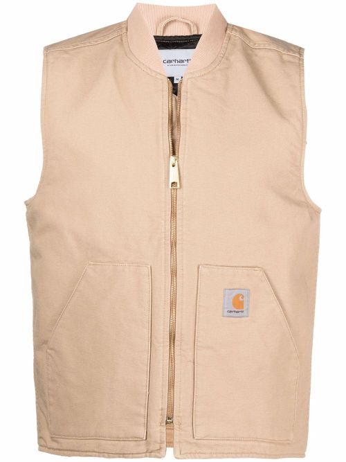 Carhartt WIP ribbed-collar gilet - Neutrals