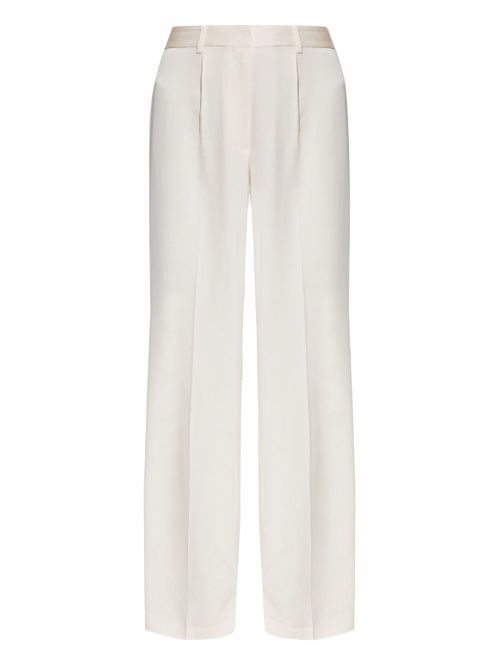 Satin-finish trousers - Neutrals